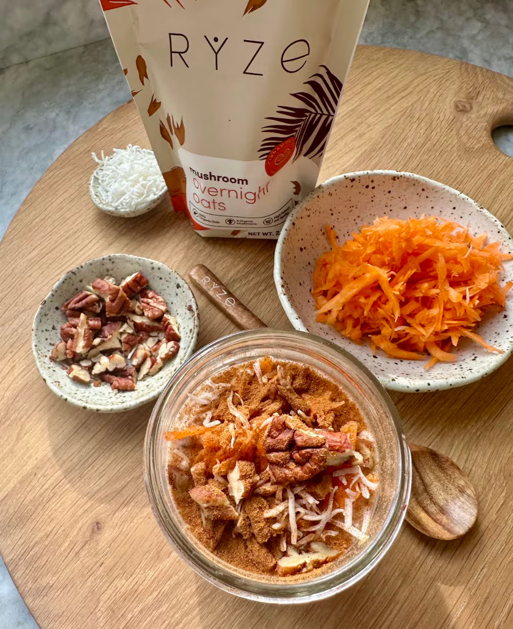 RYZE Recipe Carrot Cake Oats